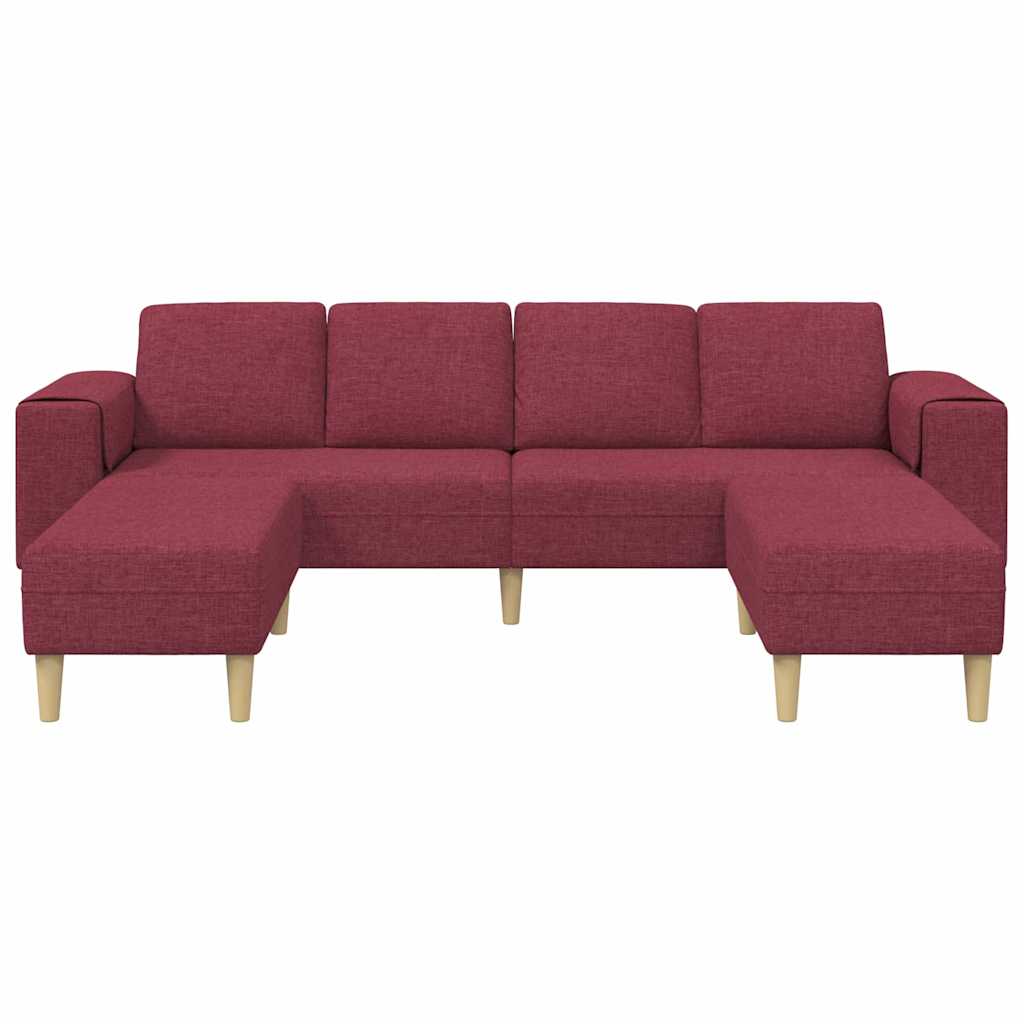 Sofa Set Wine red Fabric