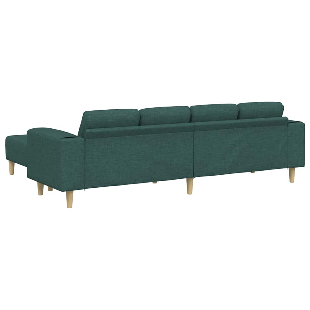Sofa Set Dark green Fabric