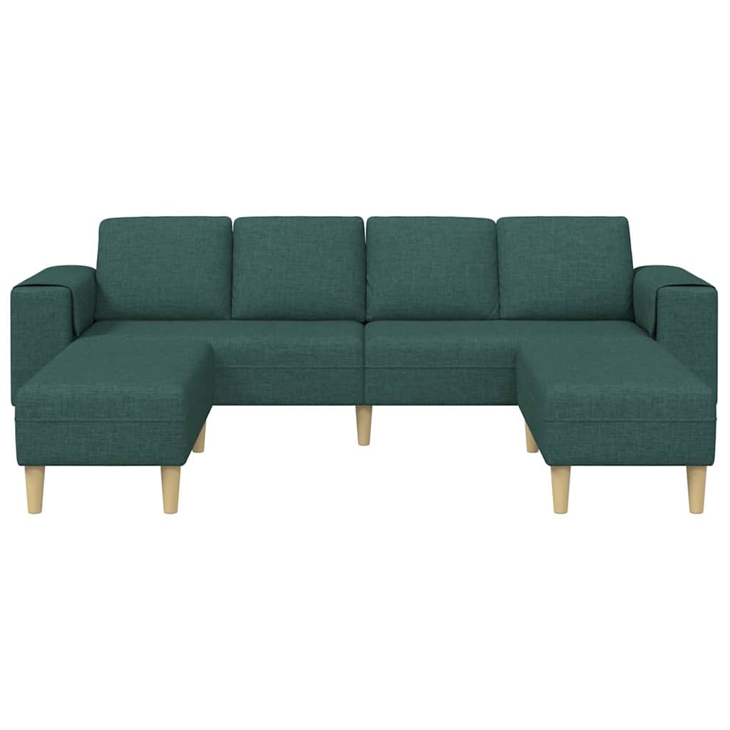 Sofa Set Dark green Fabric