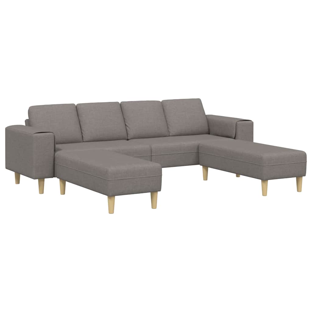 Sofa Set Taupe Fabric