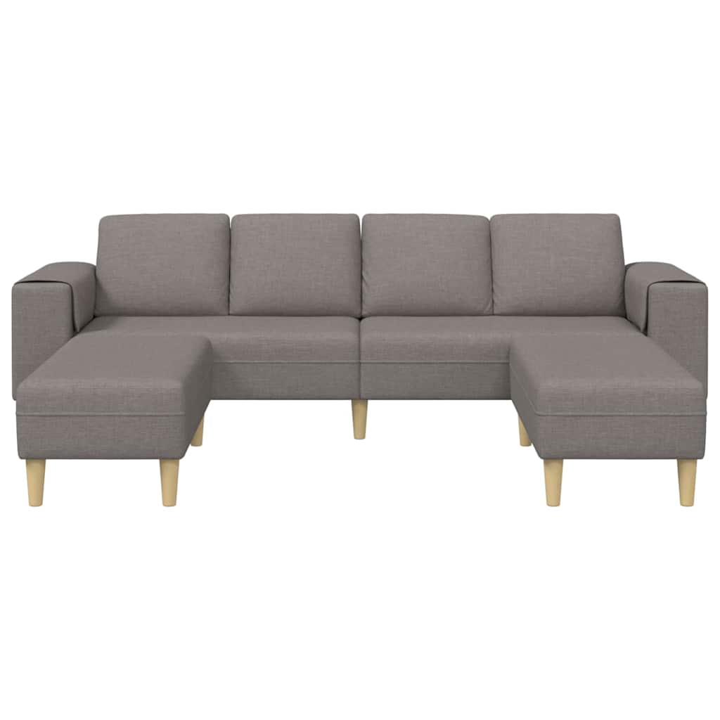 Sofa Set Taupe Fabric