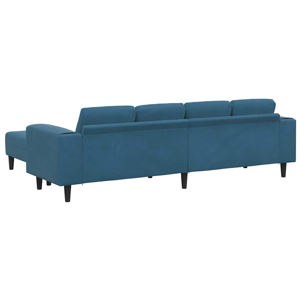 Sofa Set Blue Velvet