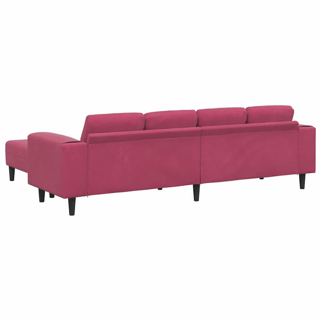 Sofa Set Wine red Velvet