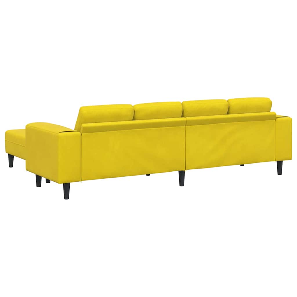 Sofa Set Yellow Velvet