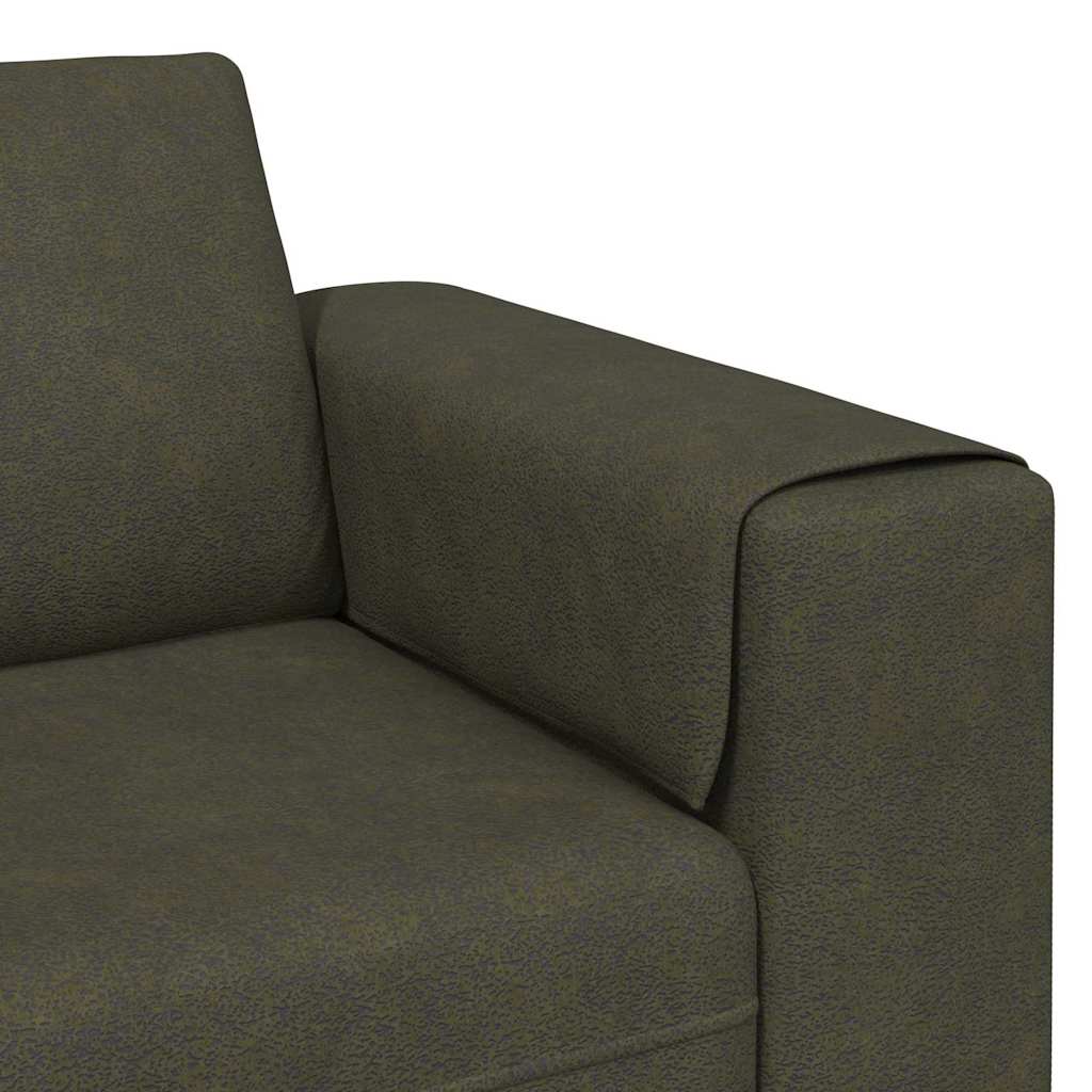 Sofa Set Army green Faux suede leather