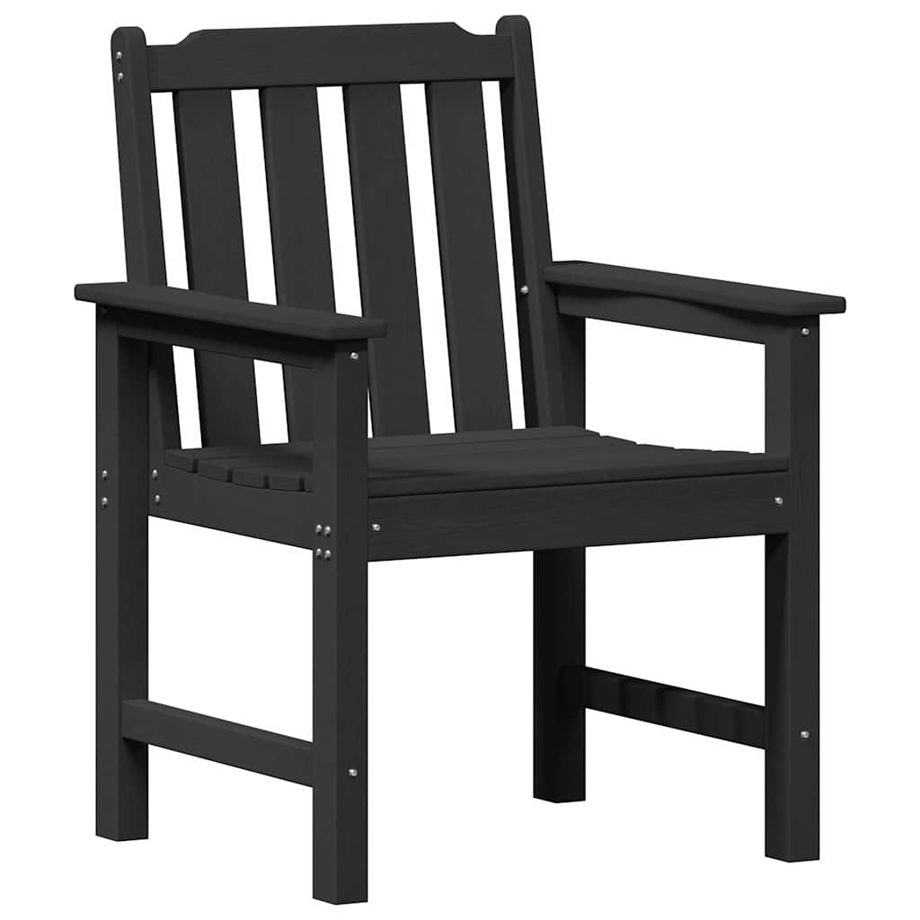 Garden Dining Chair 4 pcs Black 65.5 x 55.5 x 88cm Plastic