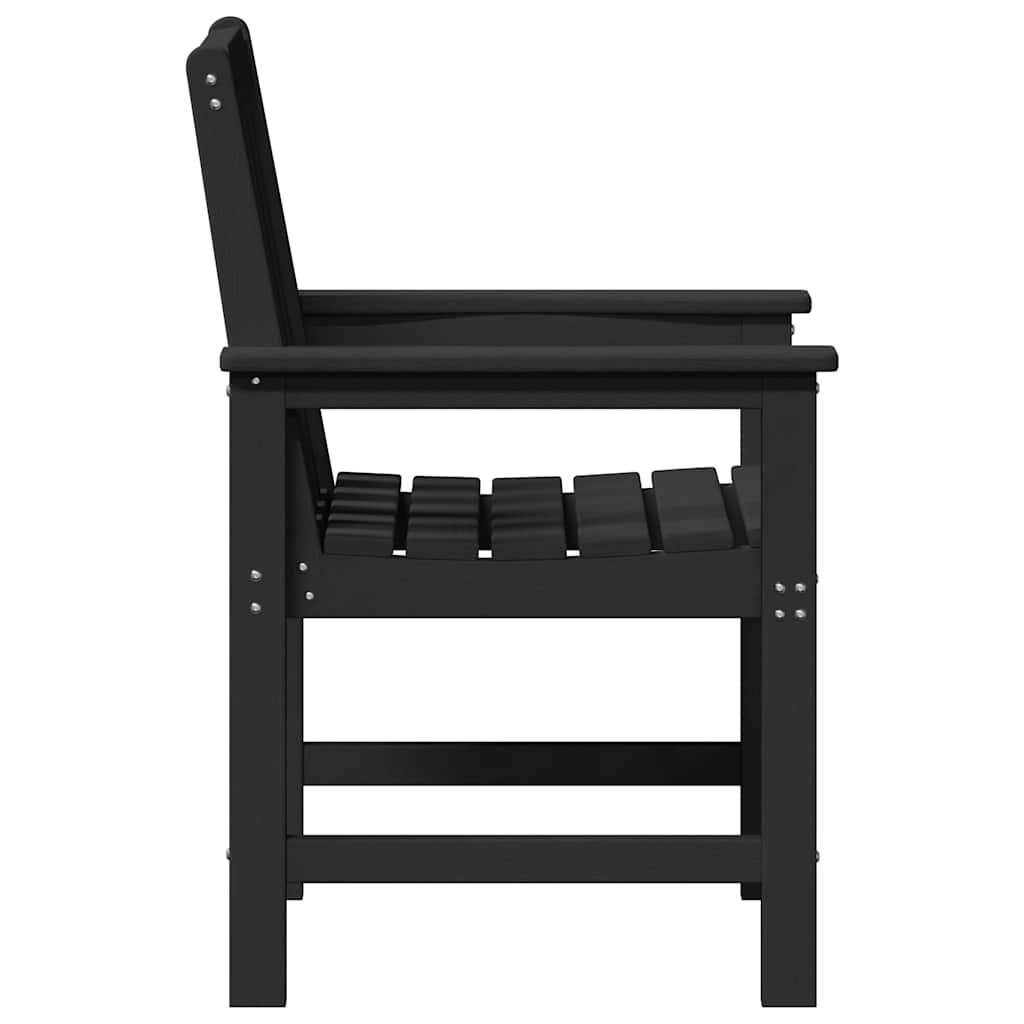 Garden Dining Chair 4 pcs Black 65.5 x 55.5 x 88cm Plastic