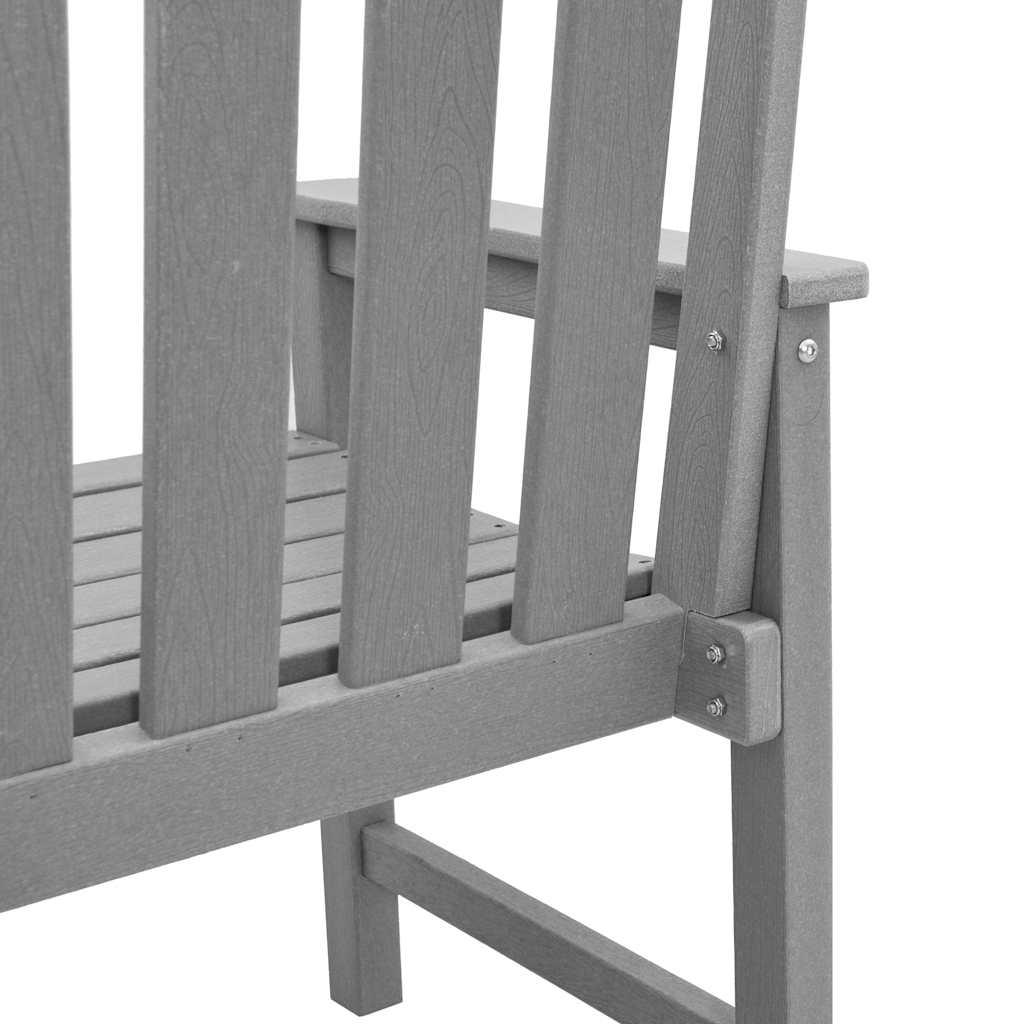 Garden Dining Chair 4 pcs Light Grey 65.5 x 55.5 x 88cm Plastic