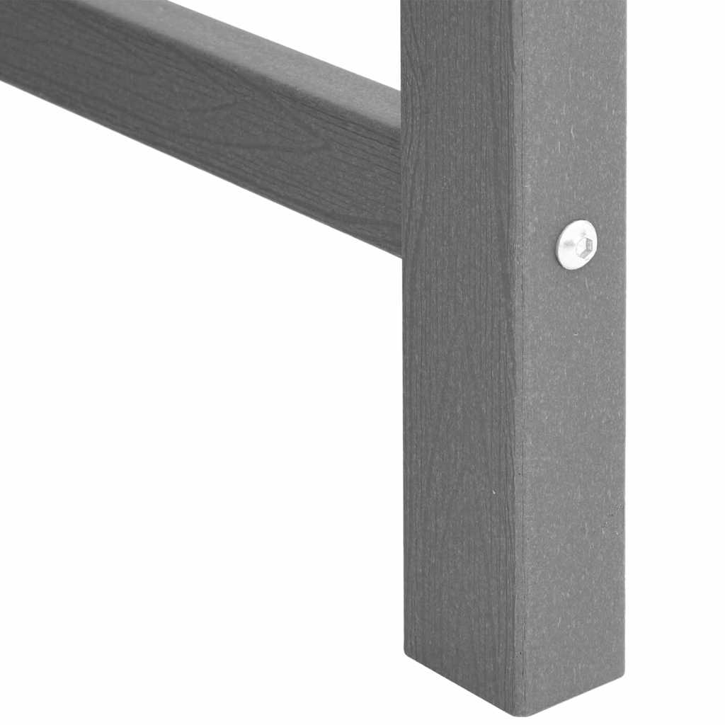 Garden Dining Chair 4 pcs Light Grey 65.5 x 55.5 x 88cm Plastic