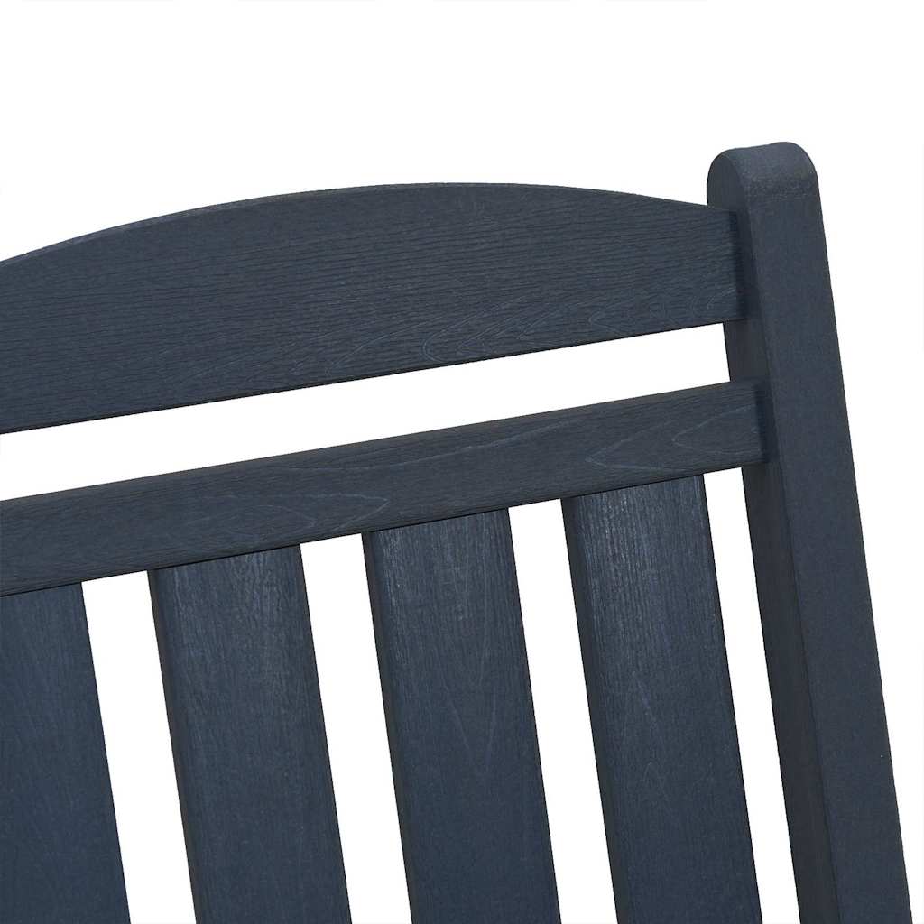 Garden Rocking Chair 2 pcs Navy 70 x 92 x 108cm Plastic