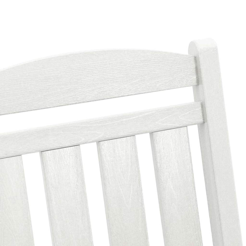 Garden Rocking Chair 3 pcs White 38 x 38 x 46cm Plastic