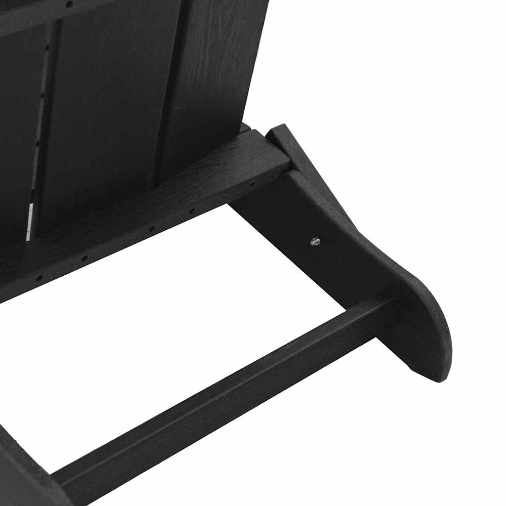 Garden Lounge Furniture 2 pcs Black 74.5 x 80.5 x 90cm Plastic