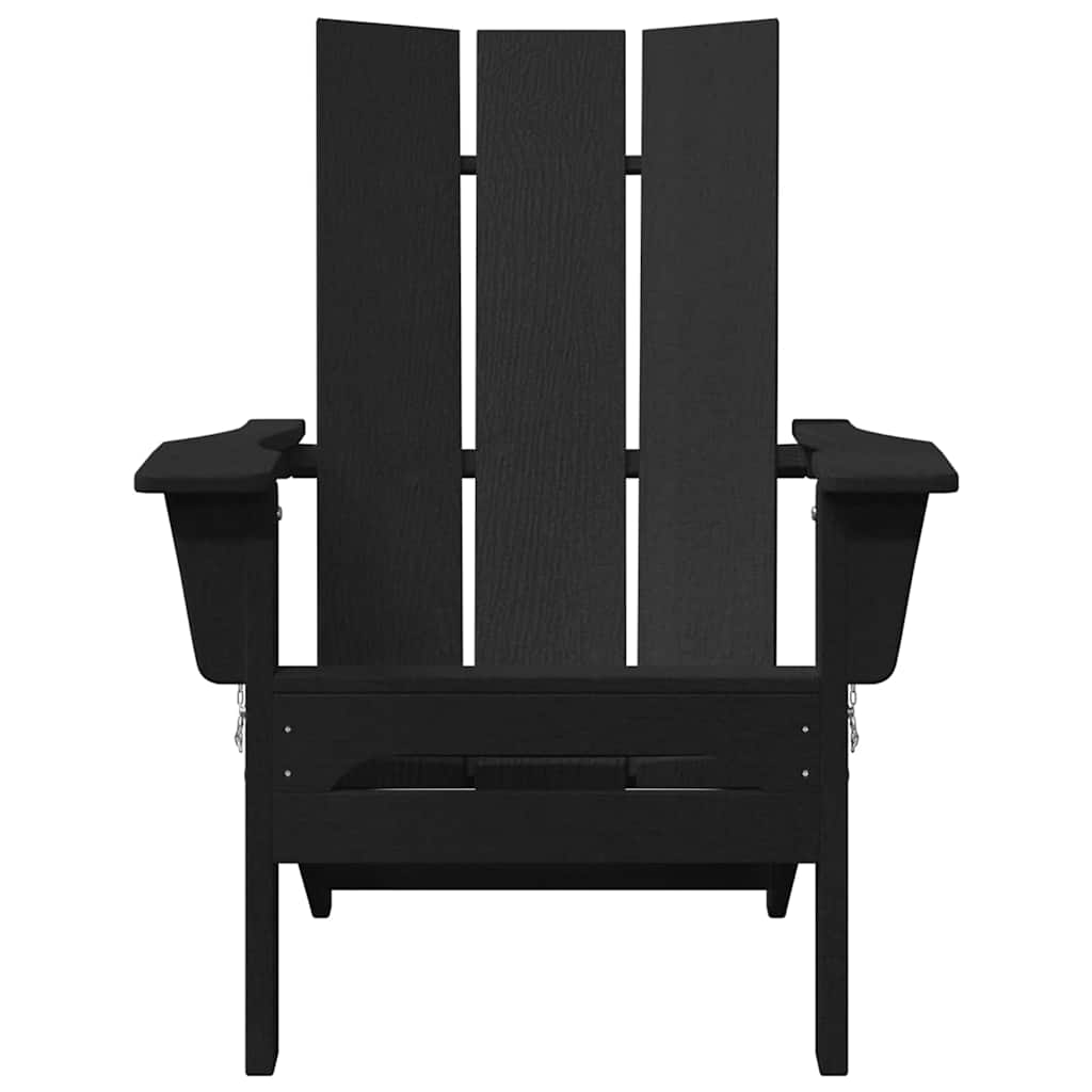Garden Lounge Furniture 2 pcs Black 74.5 x 80.5 x 90cm Plastic