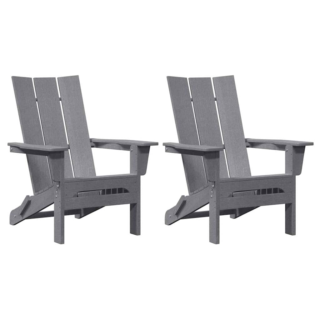 Garden Lounge Furniture 2 pcs Light Grey 74.5 x 80.5 x 90cm