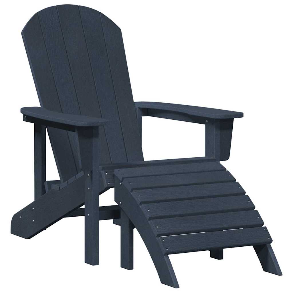 Garden Lounge Furniture 3 pcs Navy 38 x 38 x 46cm Plastic