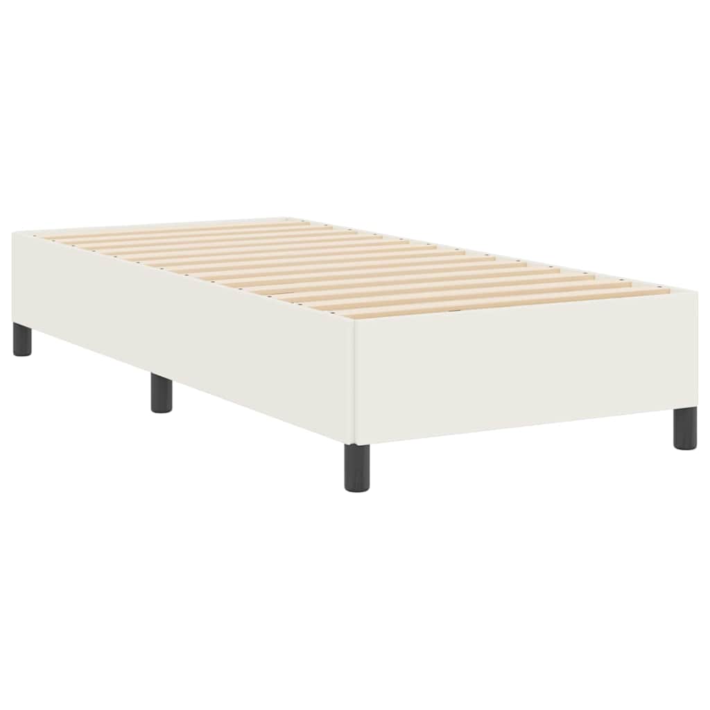 Bed Frame Cream 80 x 200 cm Corduroy fabric