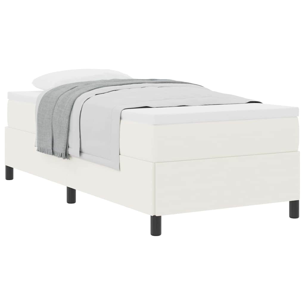 Bed Frame Cream 80 x 200 cm Corduroy fabric