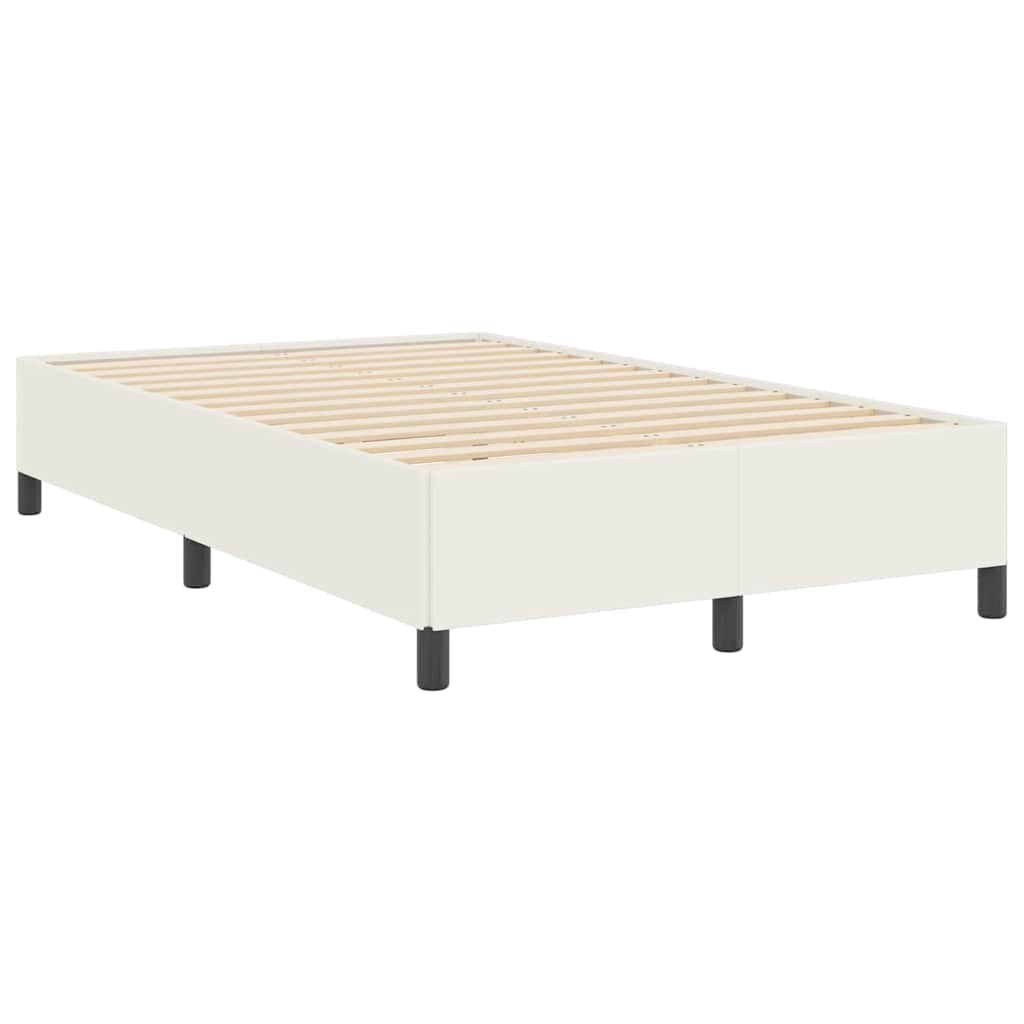 Bed Frame Cream 120 x 190 cm Corduroy fabric