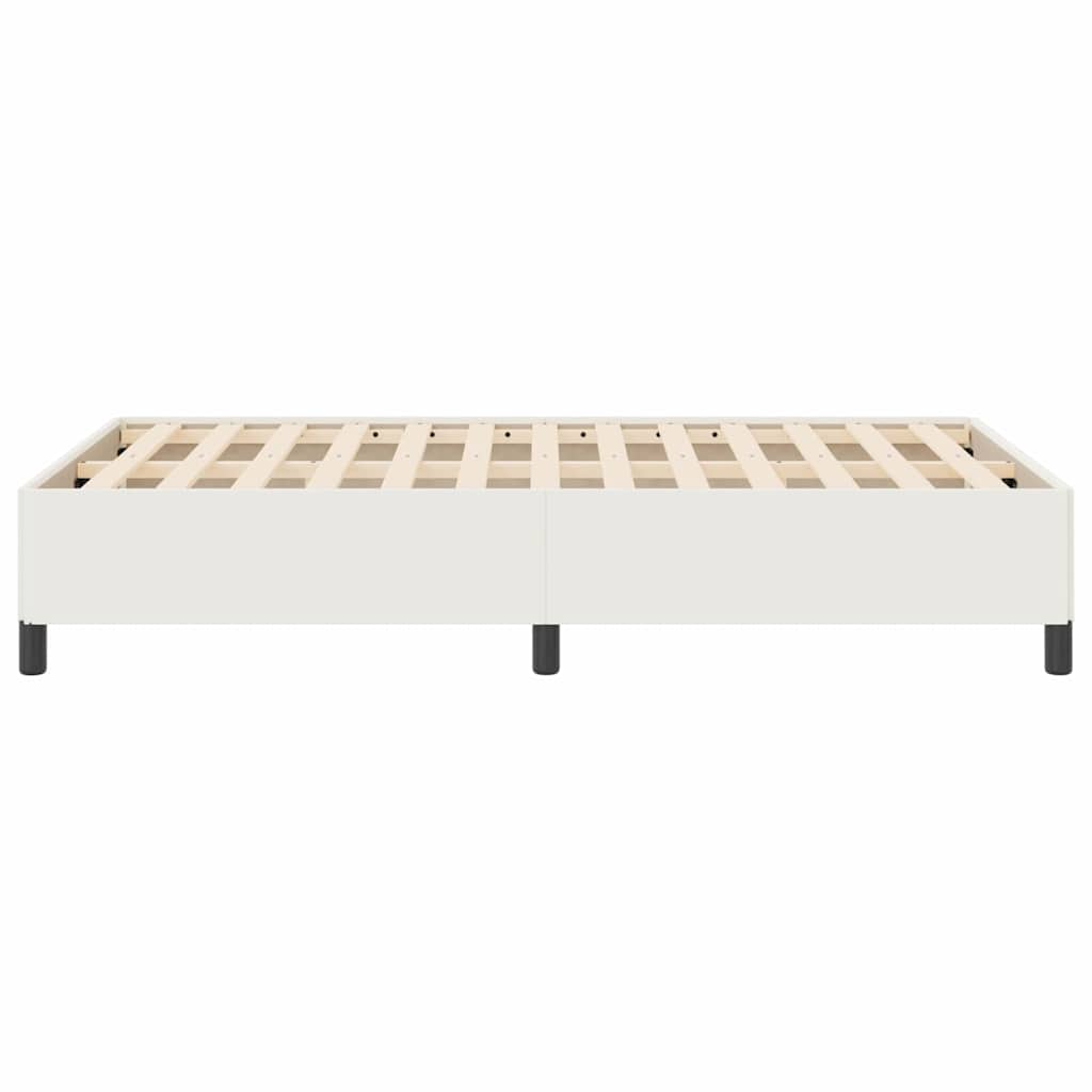 Bed Frame Cream 120 x 190 cm Corduroy fabric