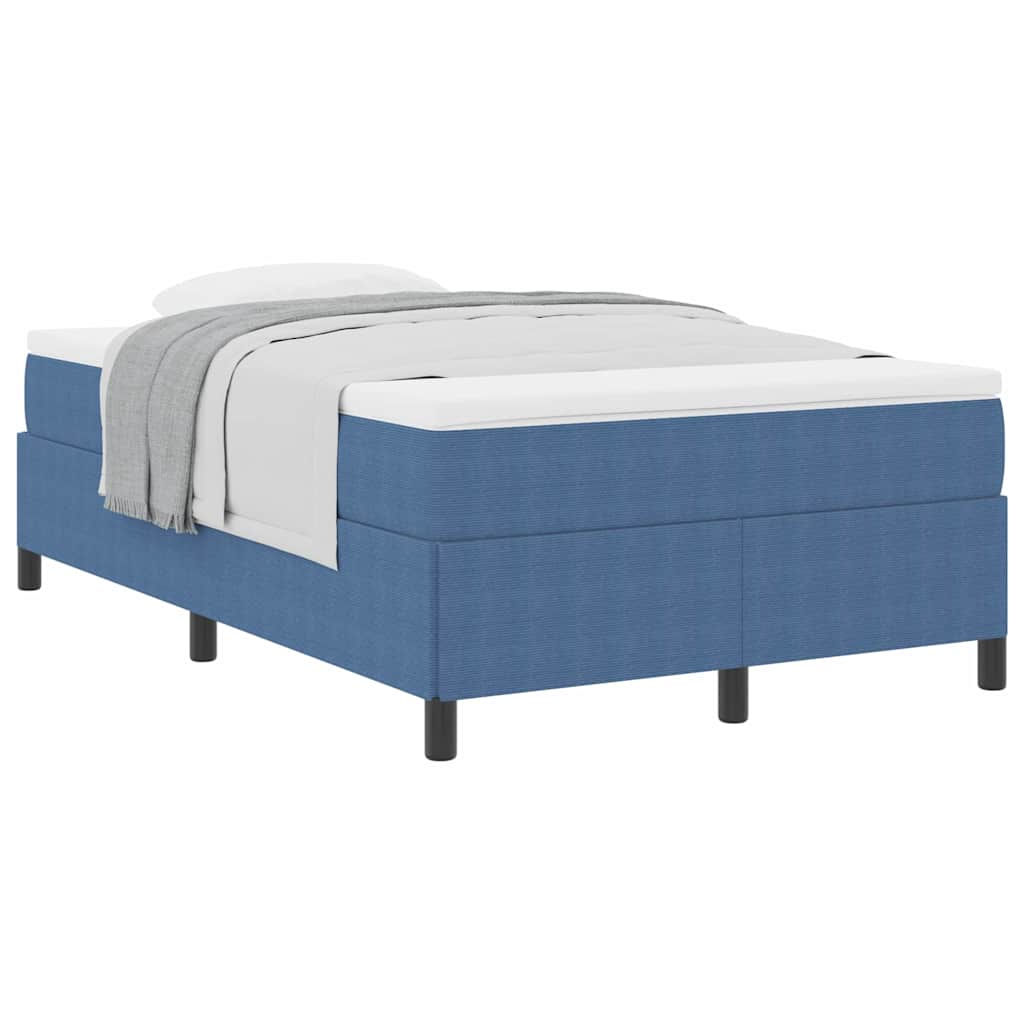 Bed Frame Blue 120 x 190 cm Corduroy fabric