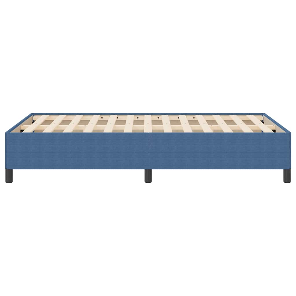 Bed Frame Blue 120 x 190 cm Corduroy fabric