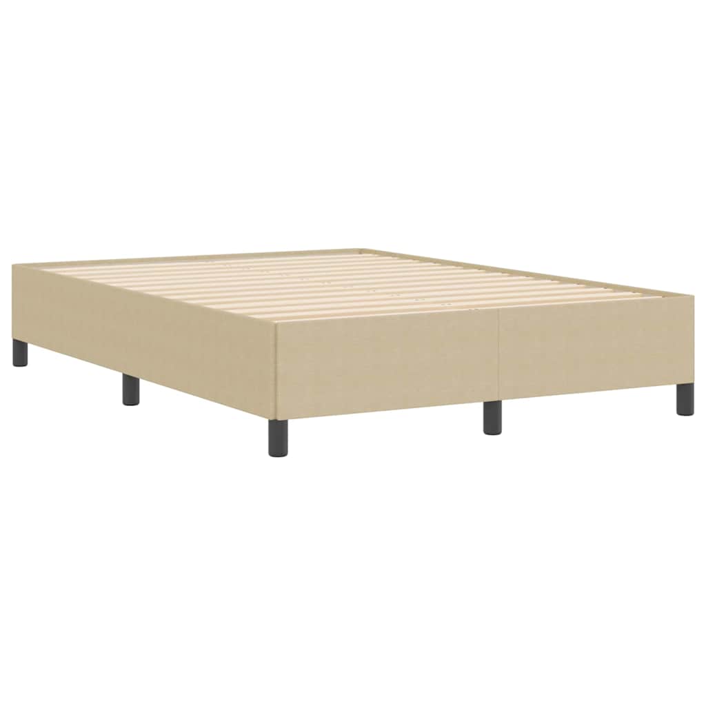 Bed Frame Grey Green 140 x 190 cm Corduroy fabric