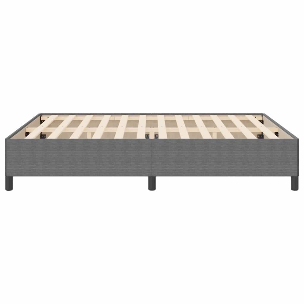 Bed Frame Light grey 180 x 200 cm Corduroy fabric