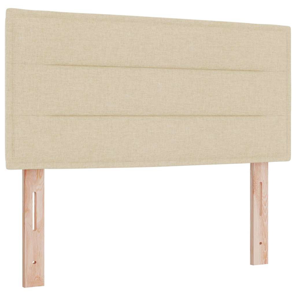 Headboard Other with Headboard Cream 80 cm Fabric