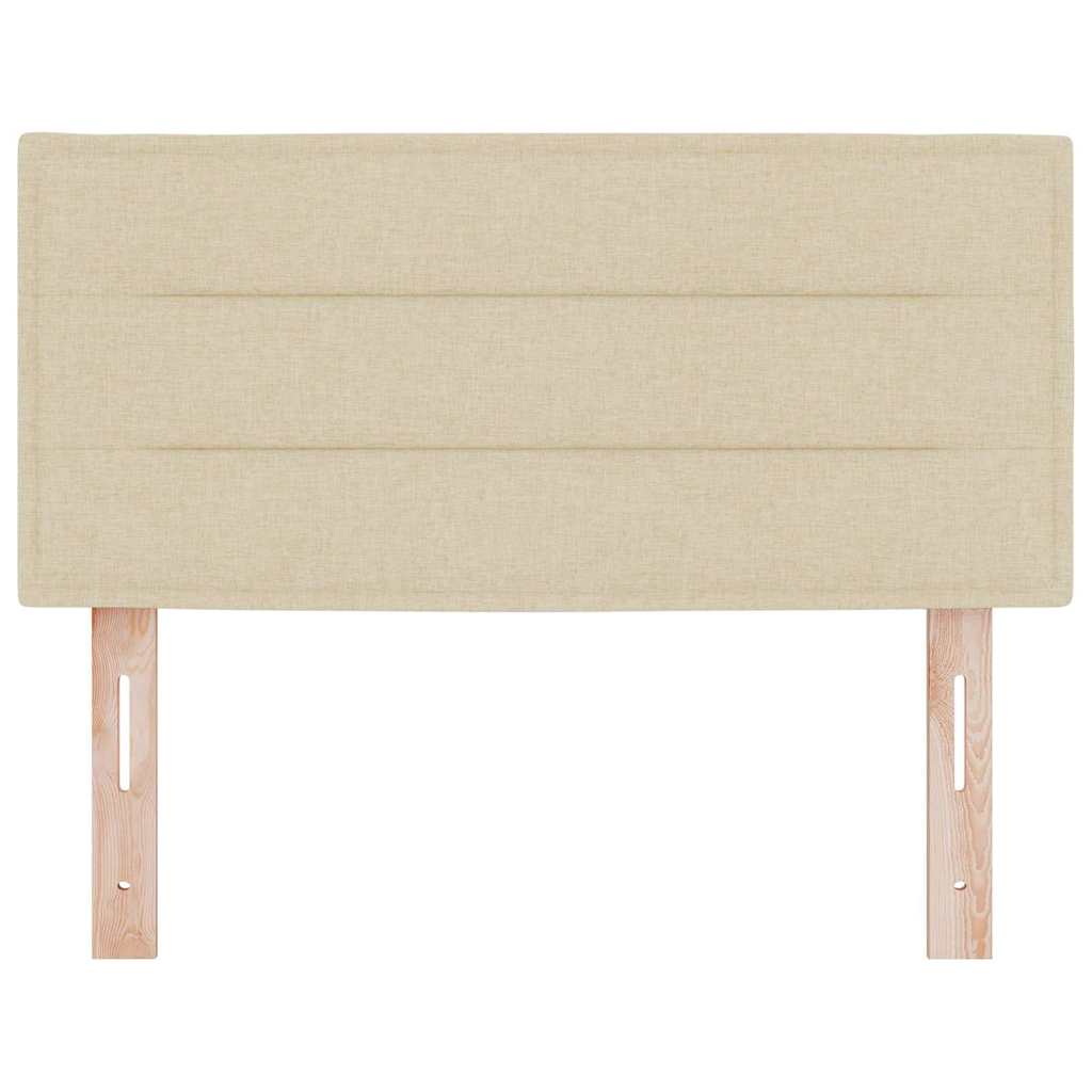 Headboard Other with Headboard Cream 80 cm Fabric