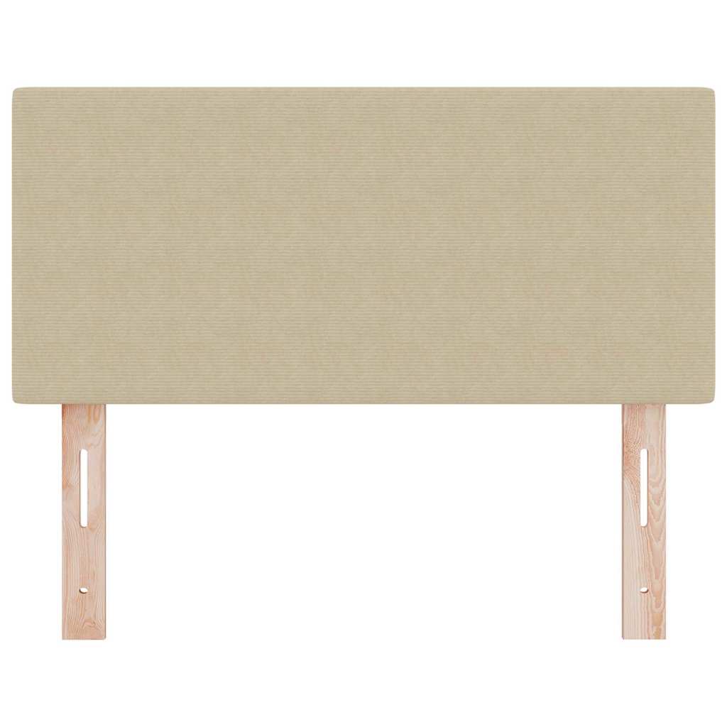 Headboard Height Adjustable Light green grey 90 cm Rib fabric