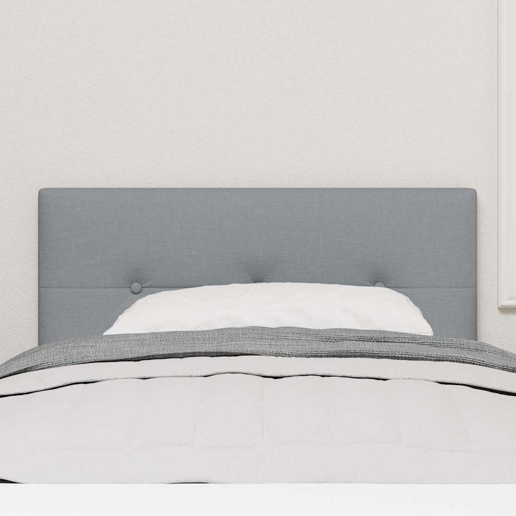 Headboard Height Adjustable Manual Light grey 90 cm Fabric