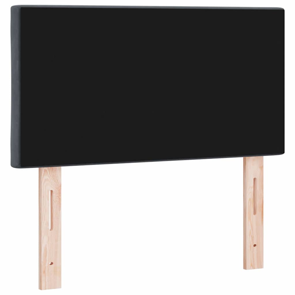 Headboard Wall-mounted Geometric Manual Dark grey 80 cm Velvet