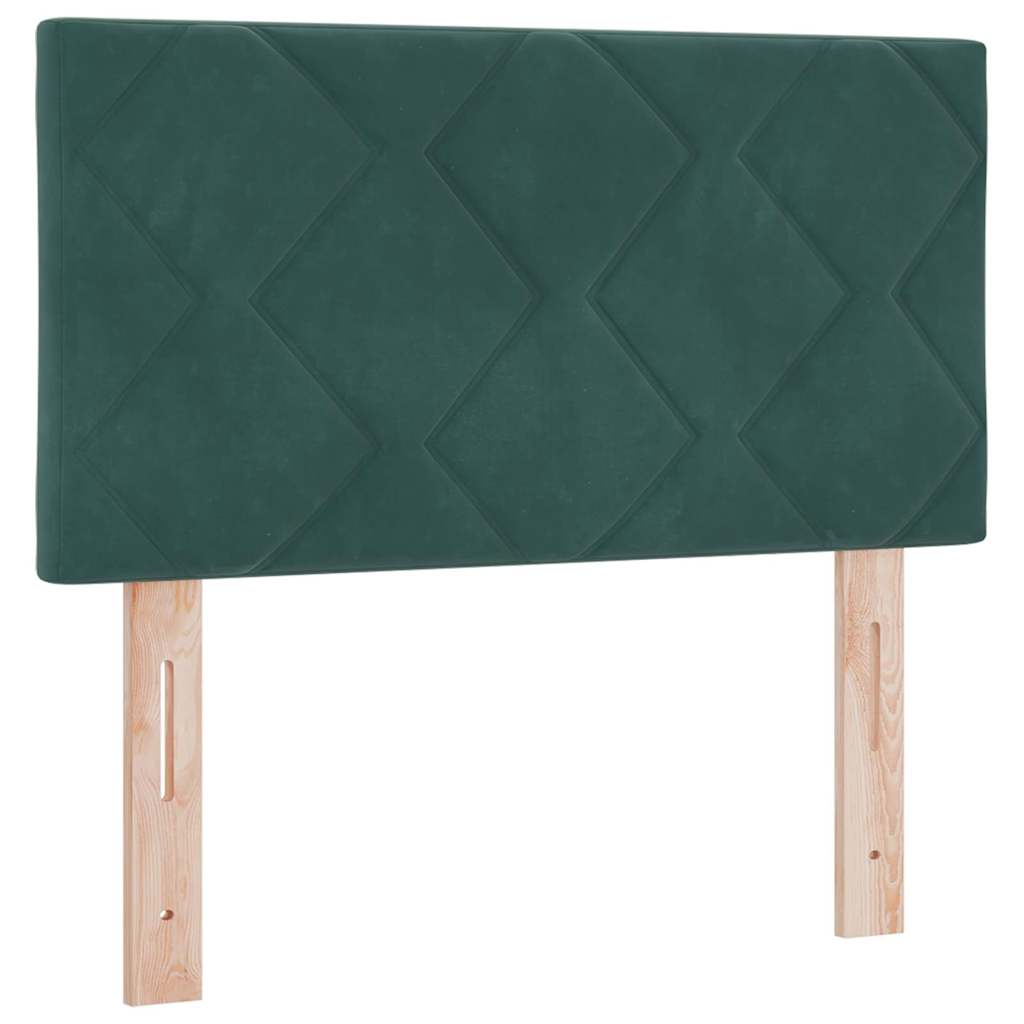 Headboard Wall-mounted Geometric Manual Dark green 80 cm Velvet