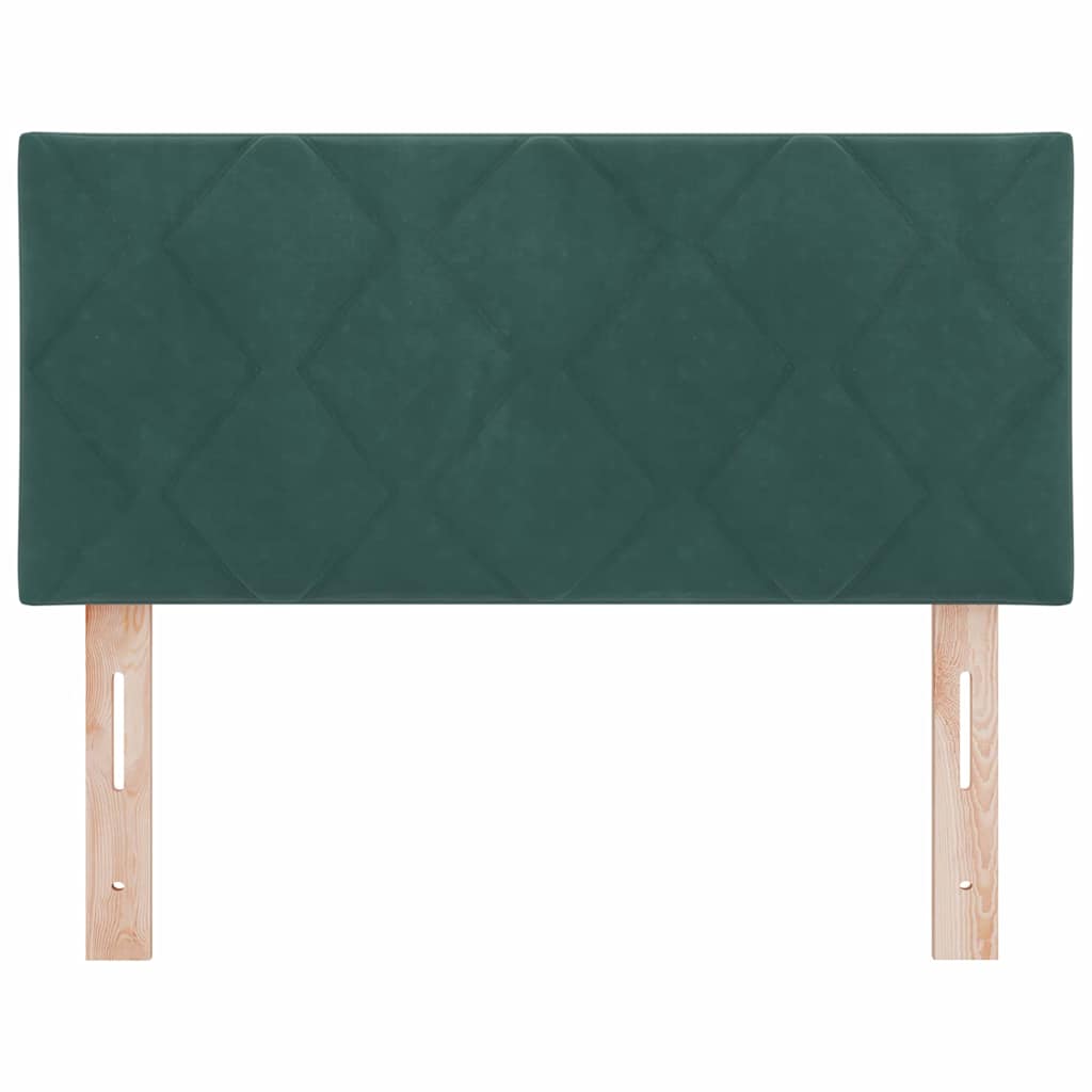 Headboard Wall-mounted Geometric Dark green 100 cm Velvet