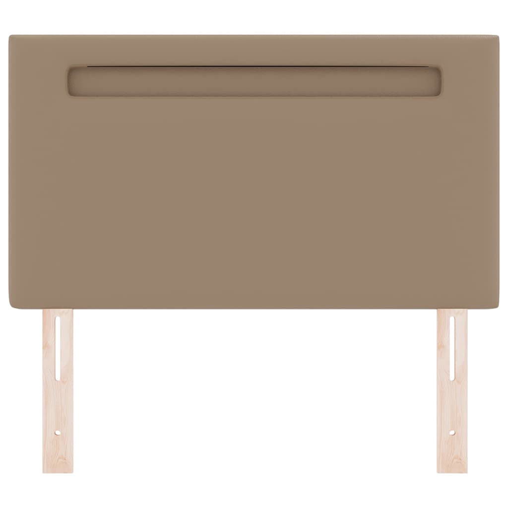 Headboard with LED Strip Lights Manual Cappuccino 90 cm PVC