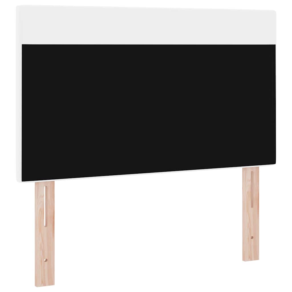 Headboard with LED Strip Lights Wall-mounted White 100 cm PVC