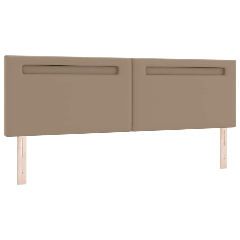 Headboard with LED Strip Lights Manual Cappuccino 180 cm PVC