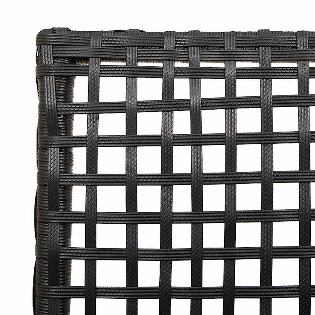 Garden Chair 2 pcs Black 53 x 60 x 85cm Poly Rattan
