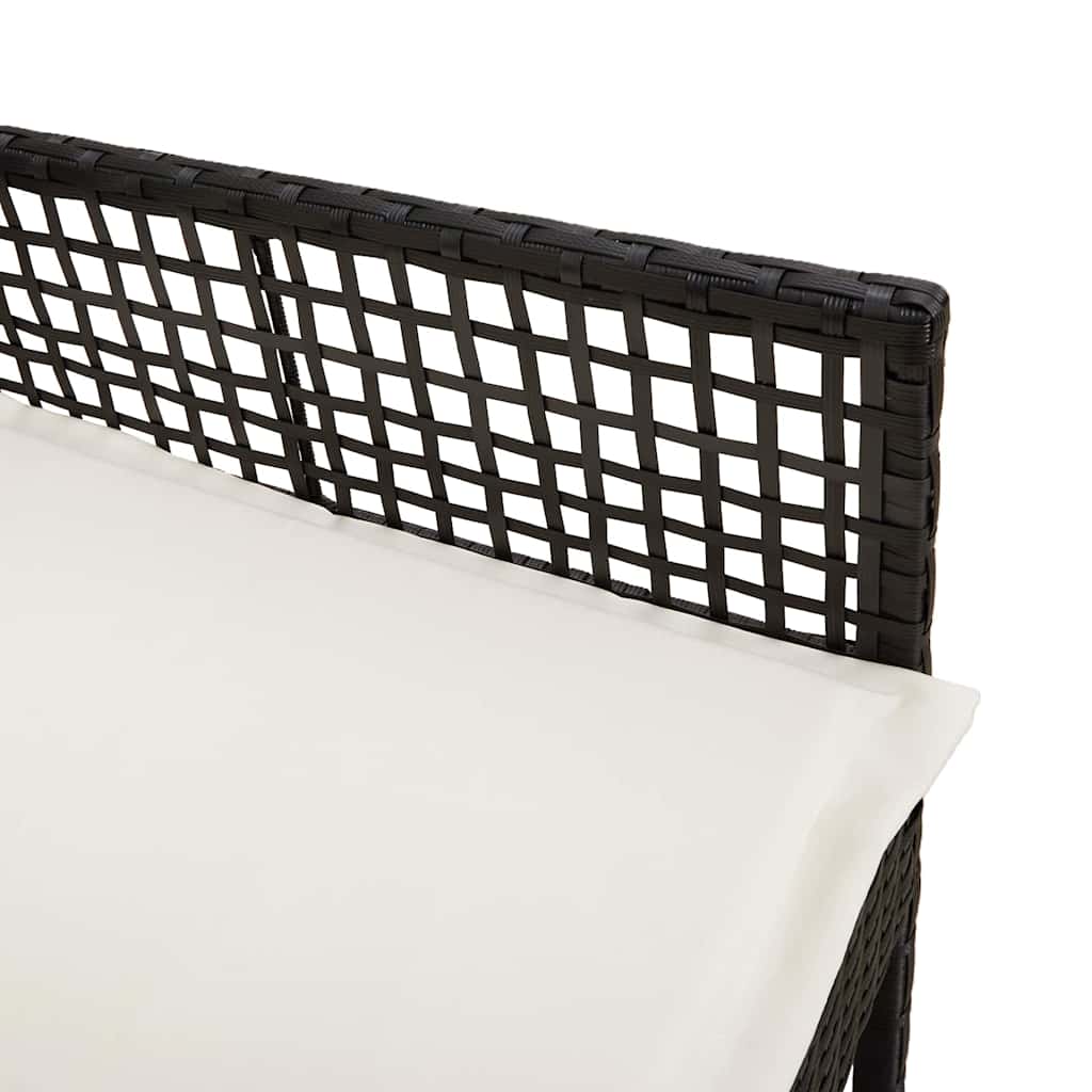 Garden Chair 2 pcs Black 53 x 60 x 85cm Poly Rattan