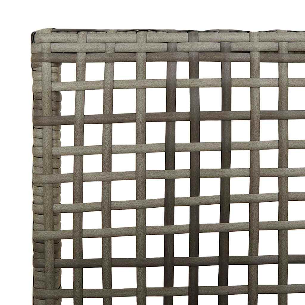 Garden Chair 2 pcs Grey 53 x 60 x 85cm Poly Rattan