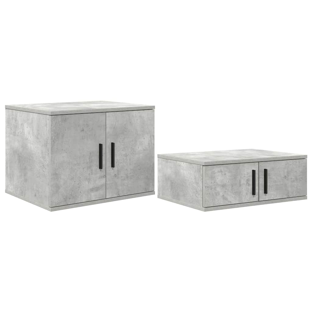 Storage Cabinet Concrete grey 127 x 41 x 40 cm Engineered wood