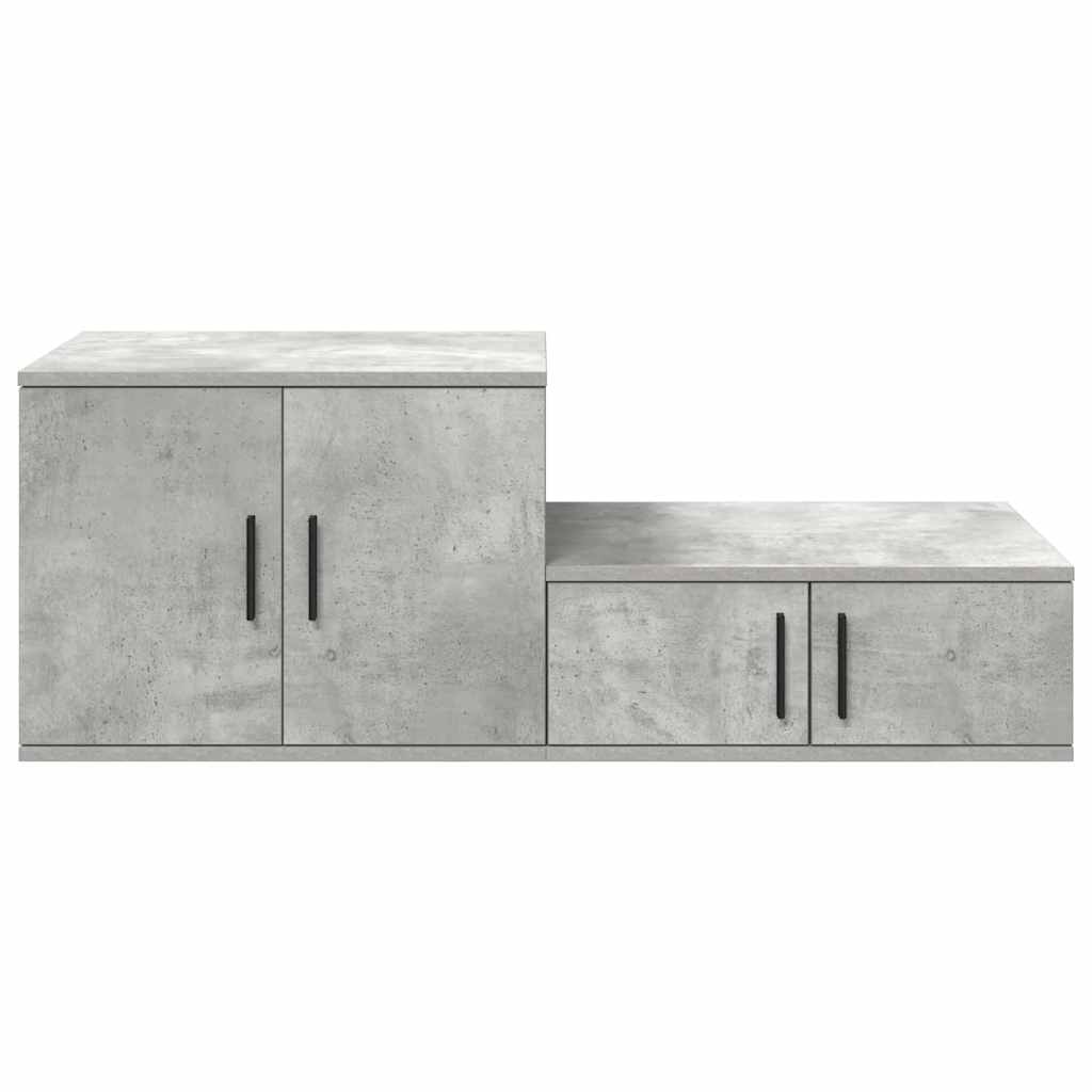 Storage Cabinet Concrete grey 127 x 41 x 40 cm Engineered wood