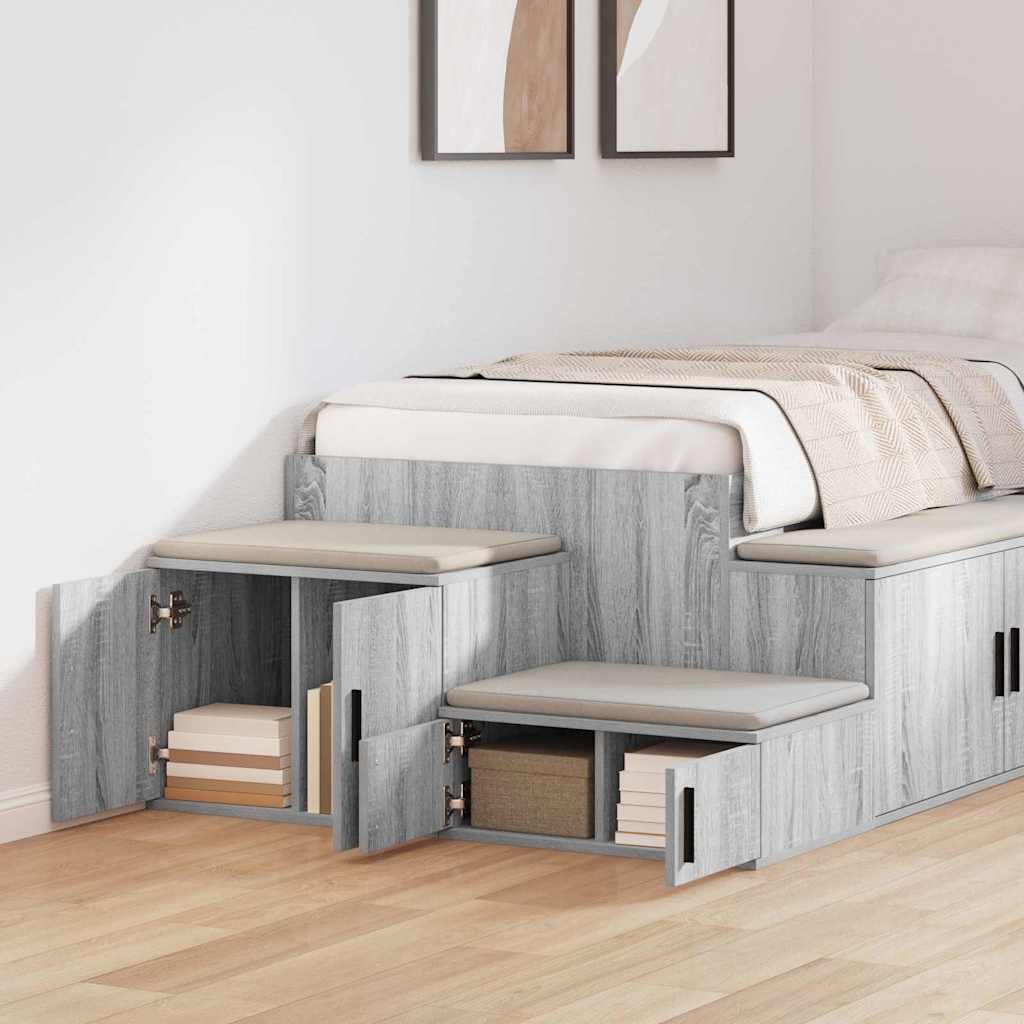 Storage Cabinet Grey sonoma 127 x 41 x 40 cm Engineered wood