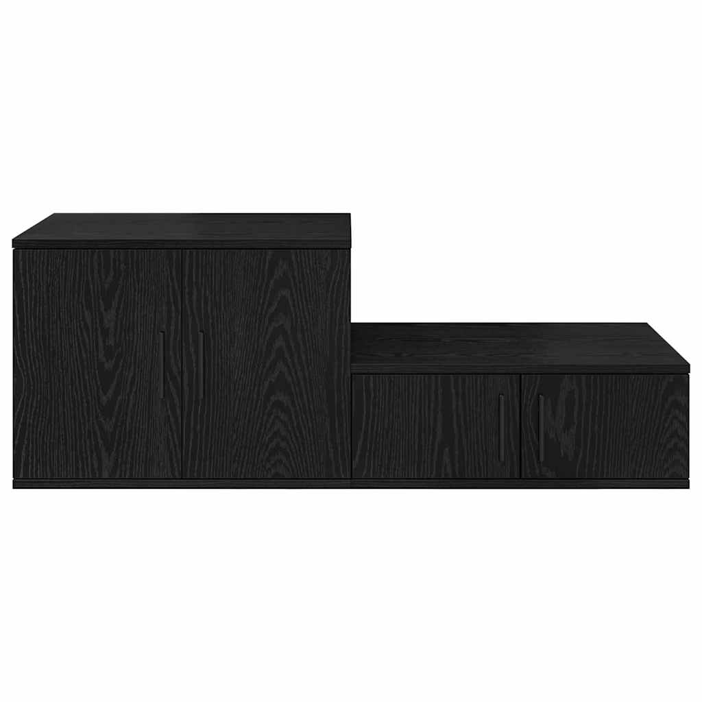Storage Cabinet Black oak 118 x 41 x 40 cm Engineered wood