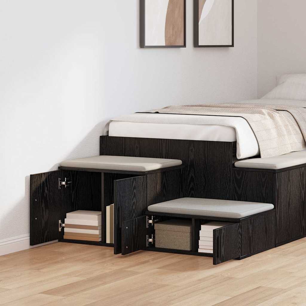 Storage Cabinet Black oak 108 x 41 x 40 cm Engineered wood