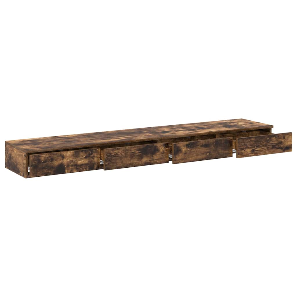 Bed Drawers Smoked oak 200 x 36.5 x 16.5 cm Engineered wood