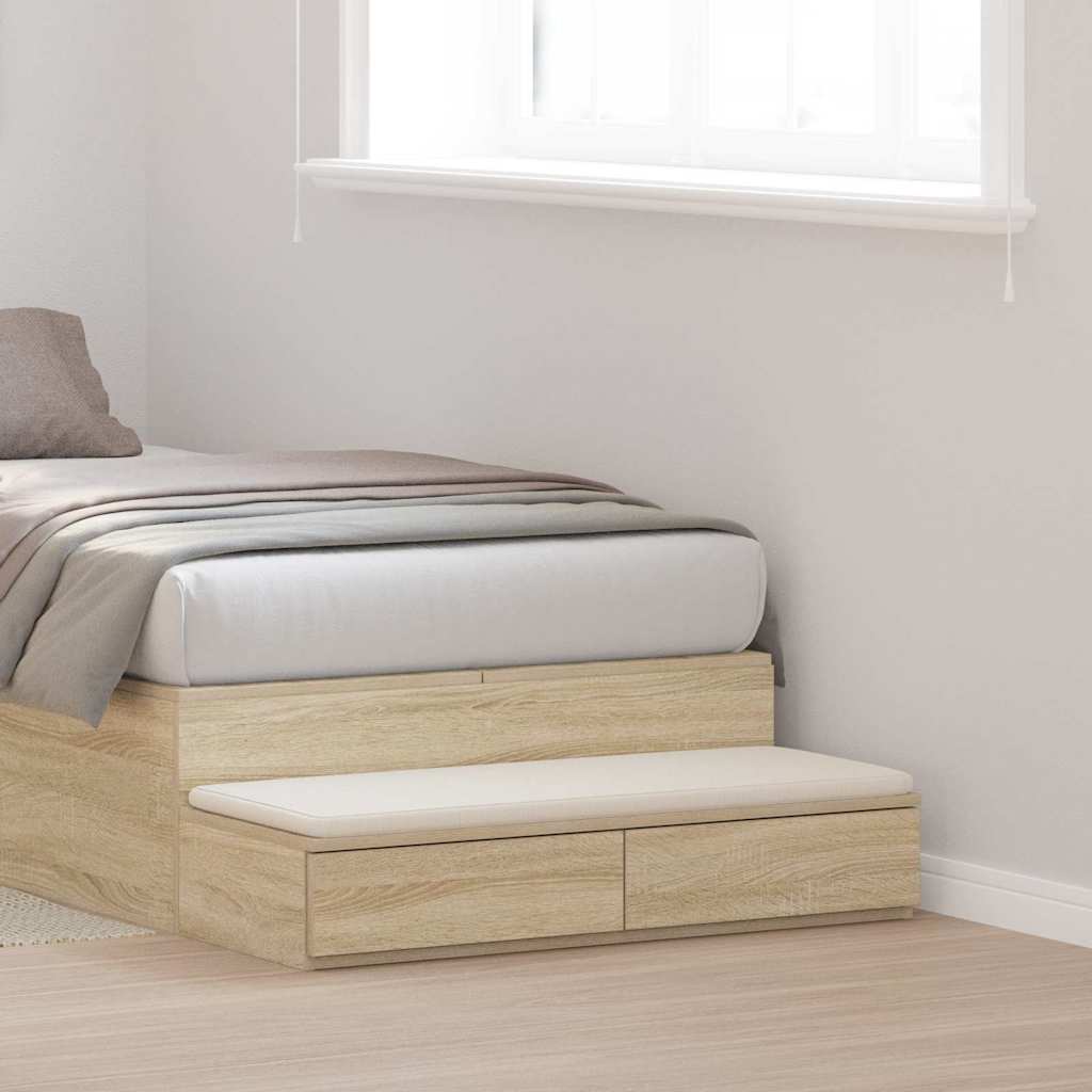Bed Drawers Sonoma oak 80 x 36.5 x 16.5 cm Engineered wood