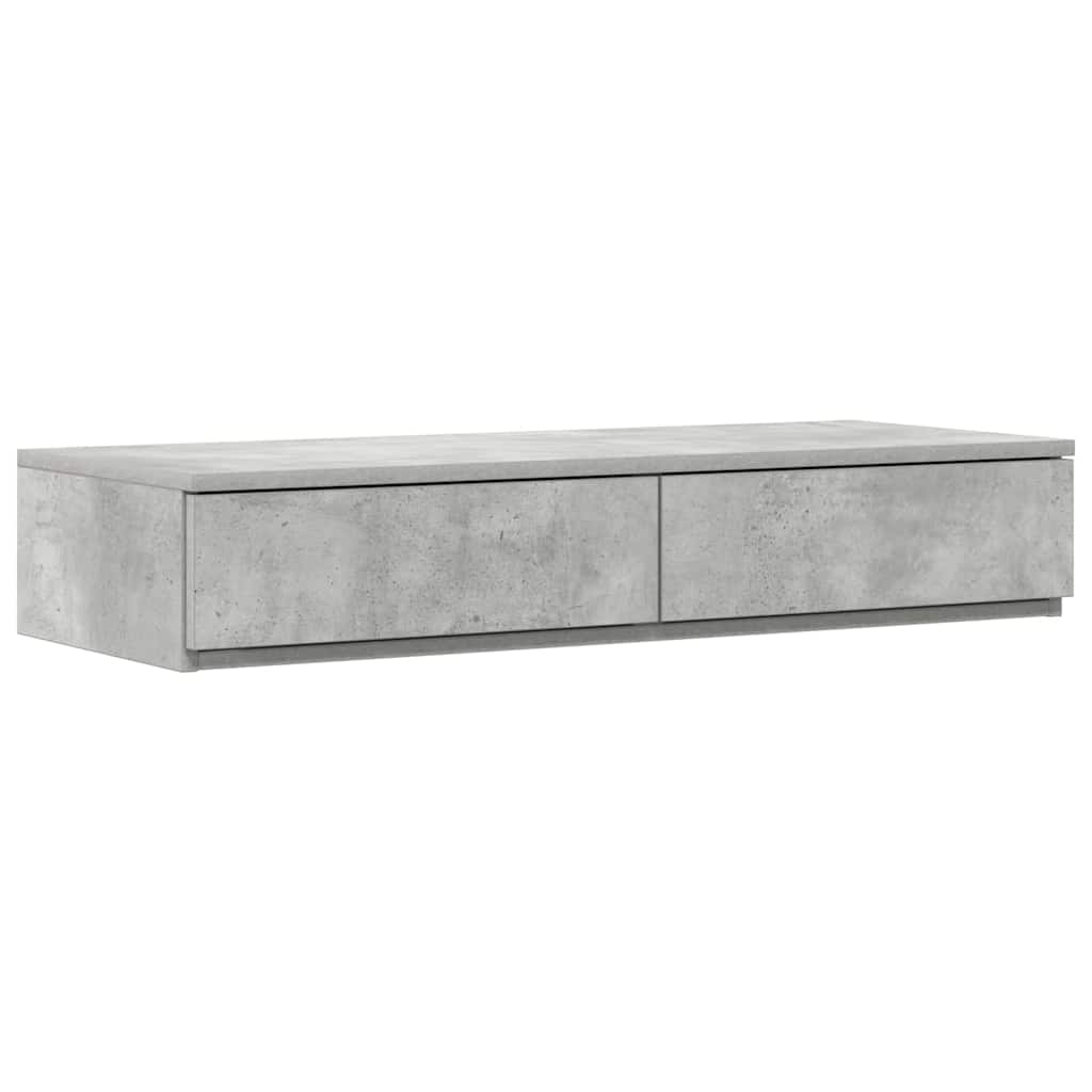 Bed Drawers Concrete grey 80 x 36.5 x 16.5 cm Engineered wood