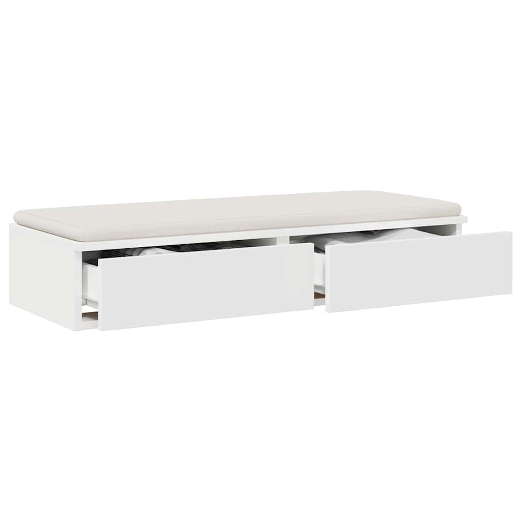 Bed Drawers White 90 x 36.5 x 16.5 cm Engineered wood
