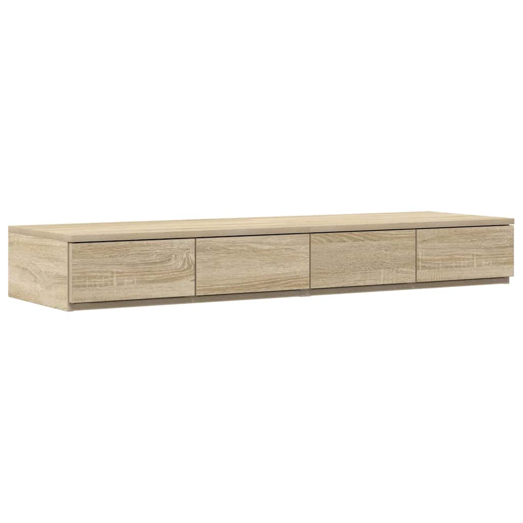 Bed Drawers Sonoma oak 120 x 36.5 x 16.5 cm Engineered wood